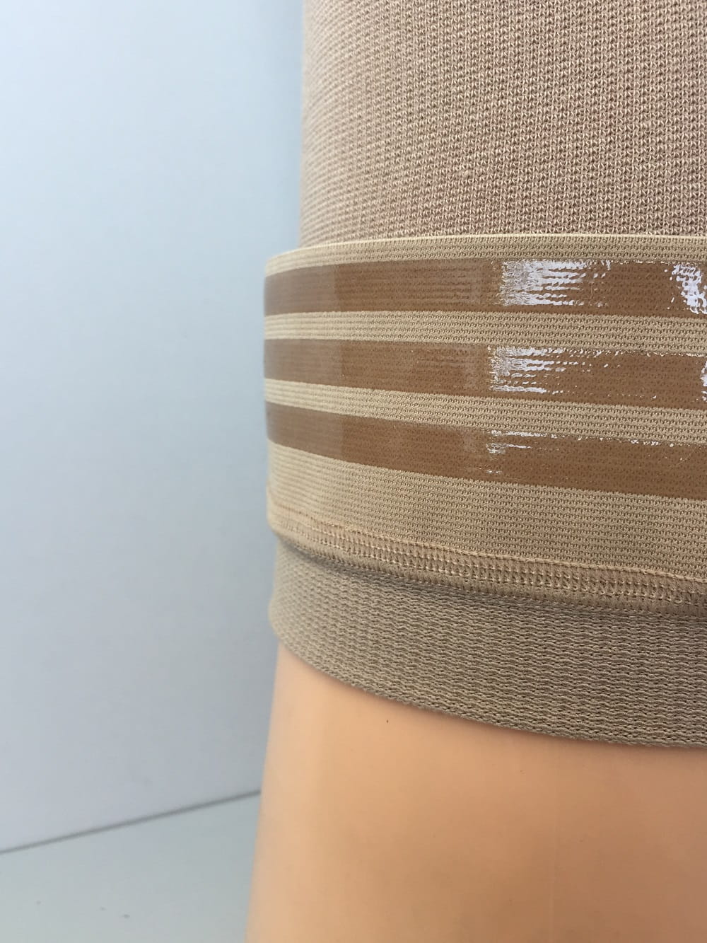 Чулки компрессионные с силиконовой резинкой Центр Компресс, 1 класс компресии, открытый мысок  фото 3