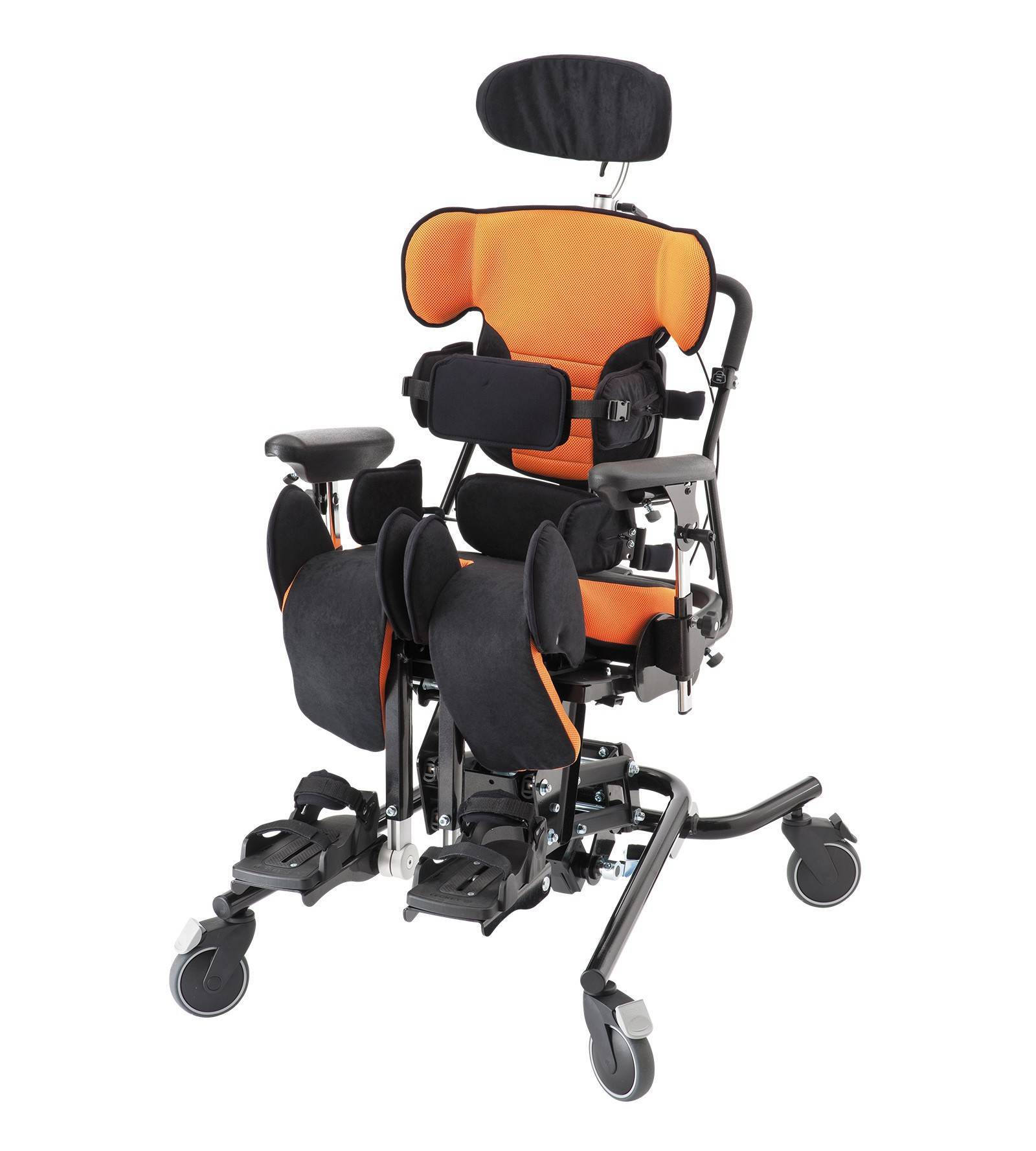 Ортопедическое кресло Майгоу Макс на шасси Hi-Low синий (комплектация 1) фото 1
