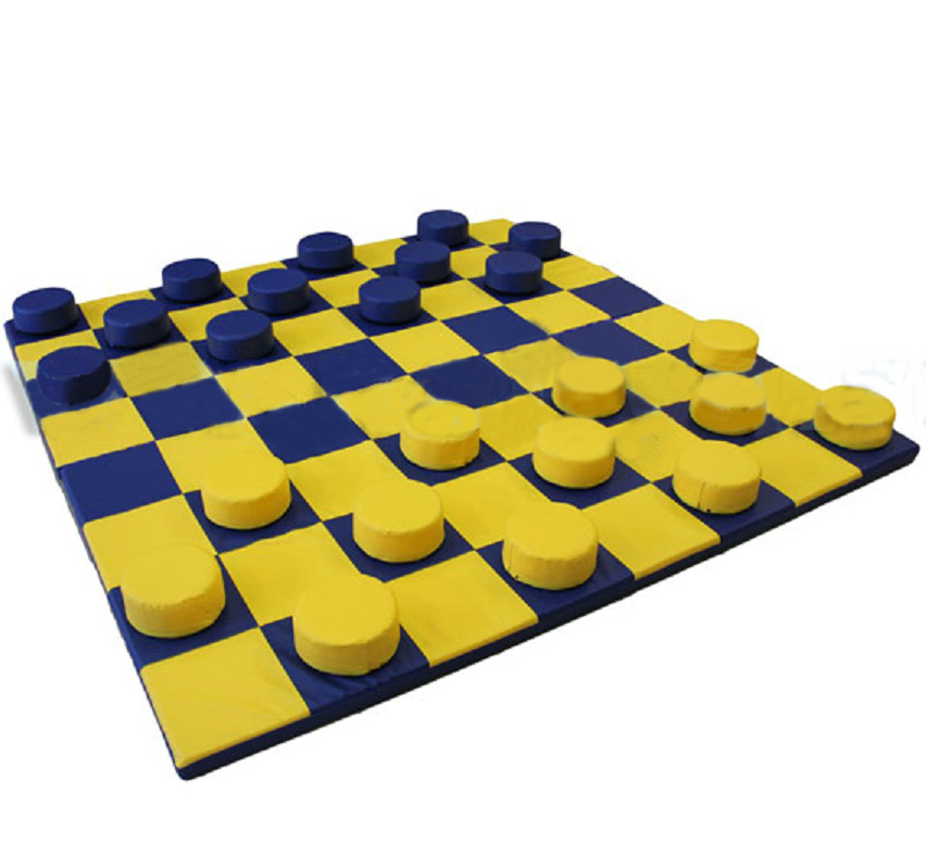 Коврик "Шахматная доска" с шашками (коврик, таблетка) фото 1