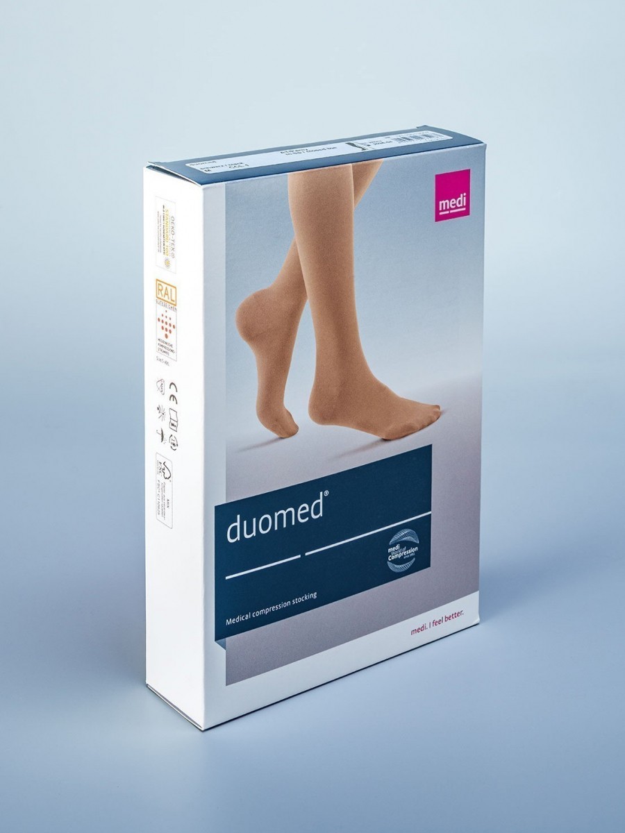 Компрессионные чулки Medi duomed 2 кл.компр., малая длина, закрытый носок, резинка на силик.основе фото 4